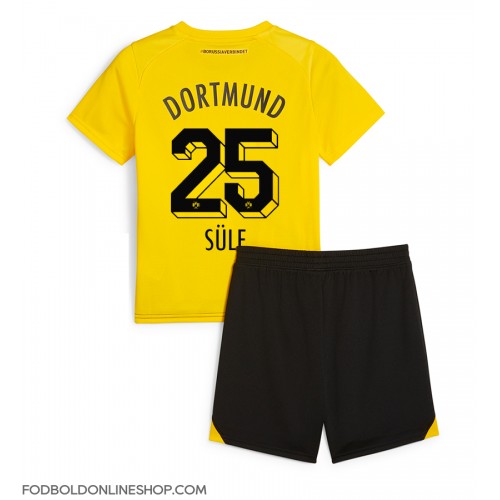 Borussia Dortmund Niklas Sule #25 Hjemme Trøje Børn 2023-24 Kortærmet (+ Korte bukser)